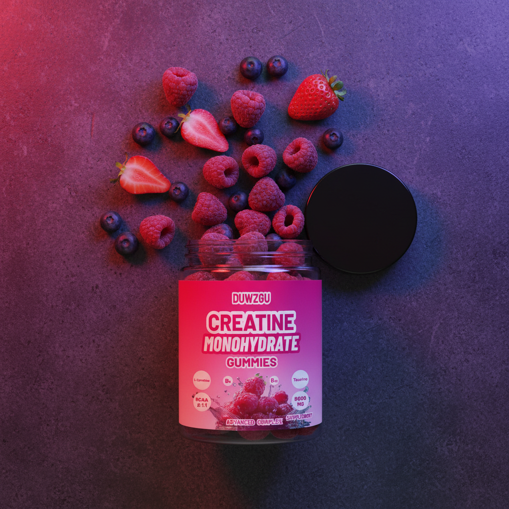 Creatine Gummies Flat Lay