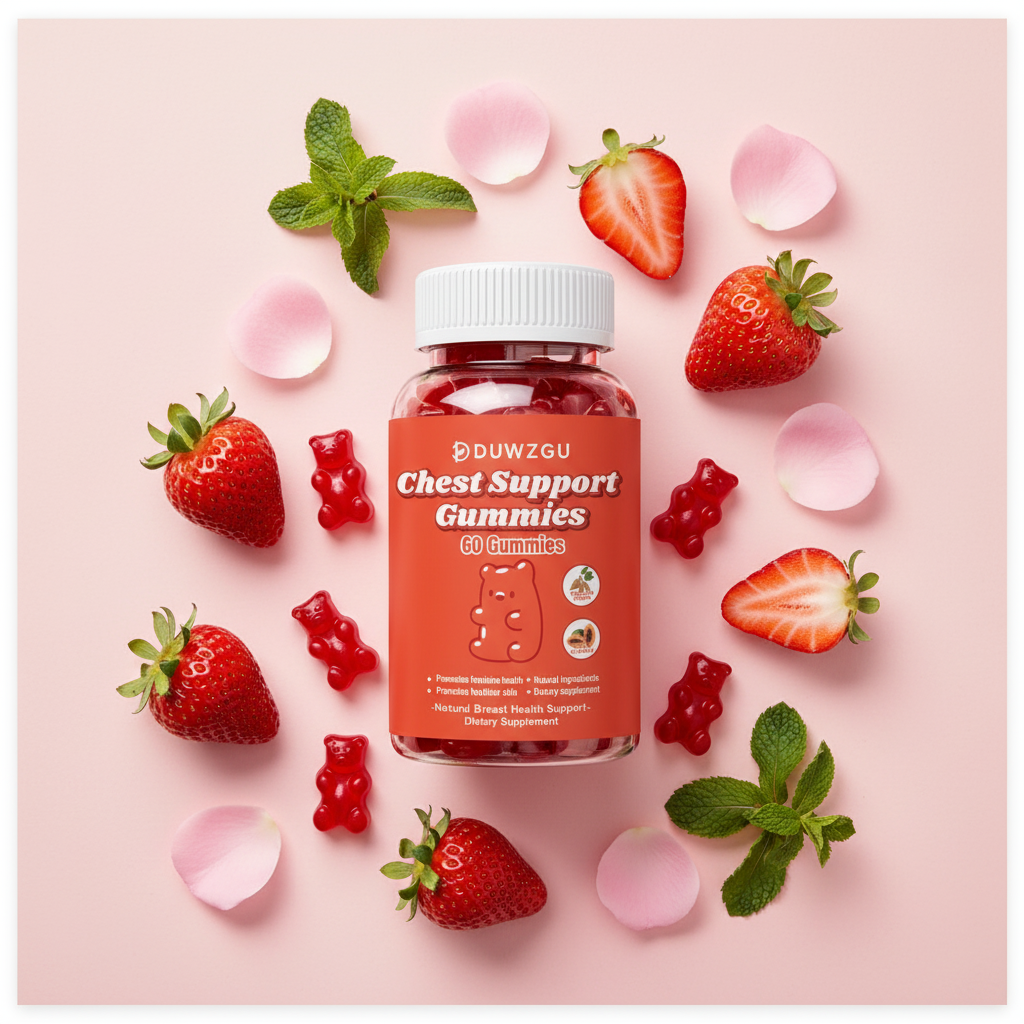 Chest Gummies Flat Lay