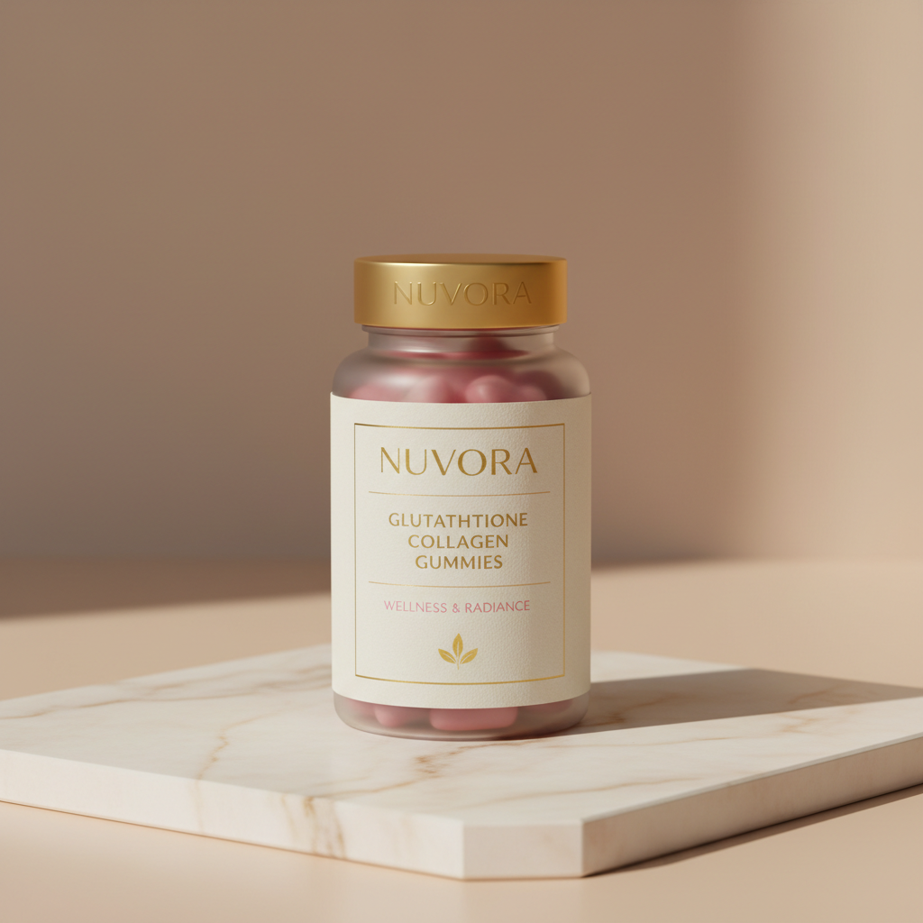 NUVORA Glutathione Collagen Gummies - Hero Product Shot