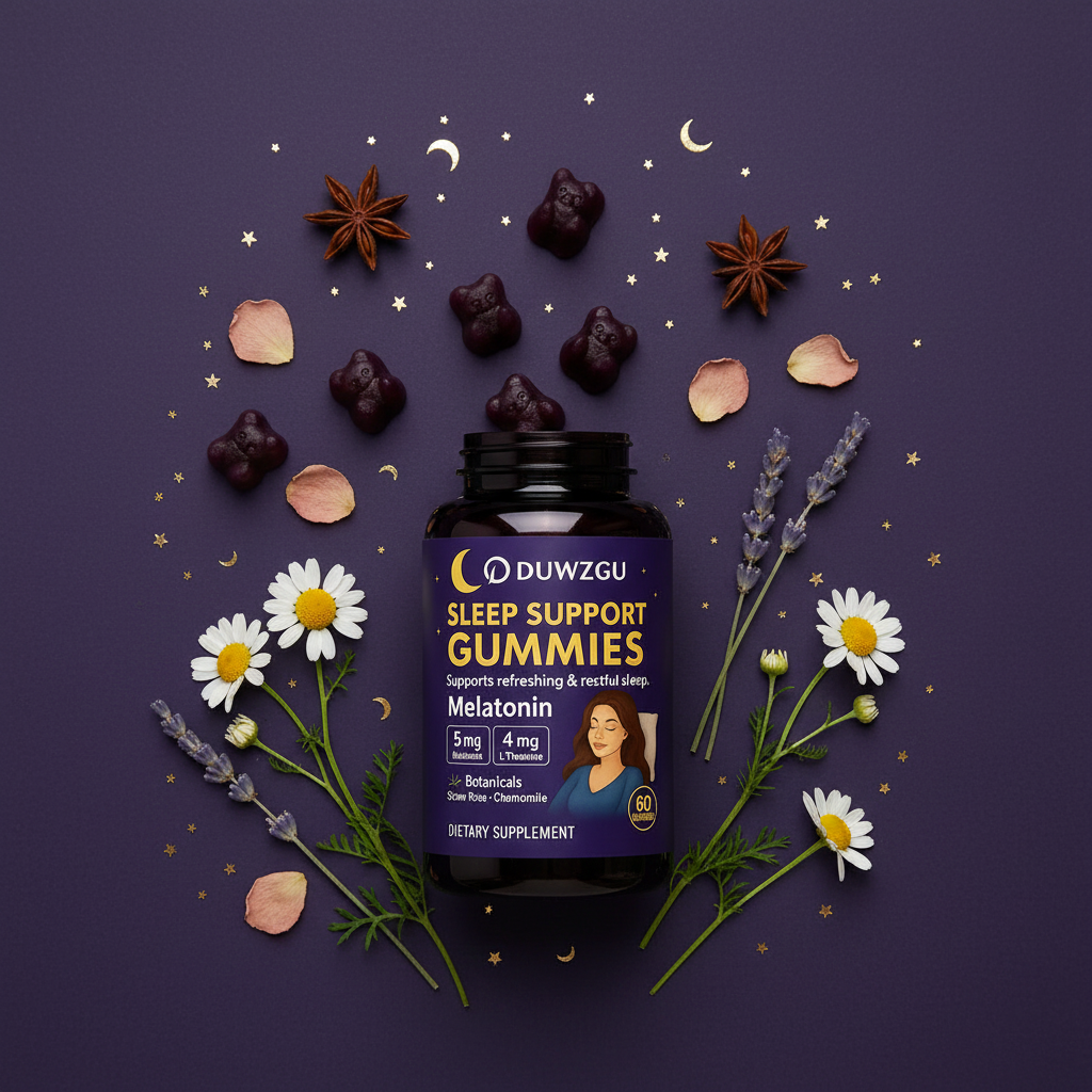 Sleep Gummies Flat Lay