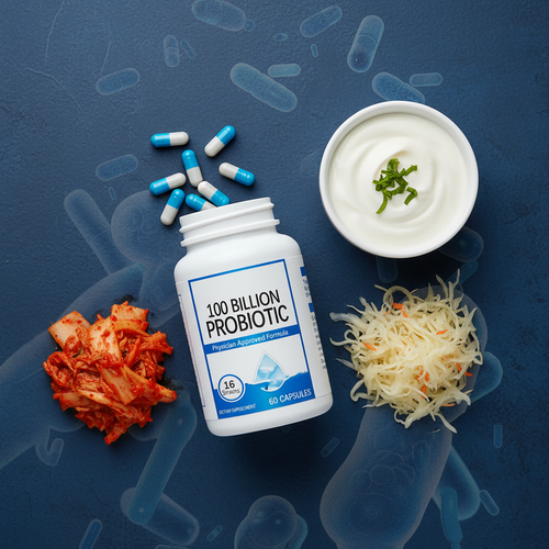 Probiotic Flat Lay