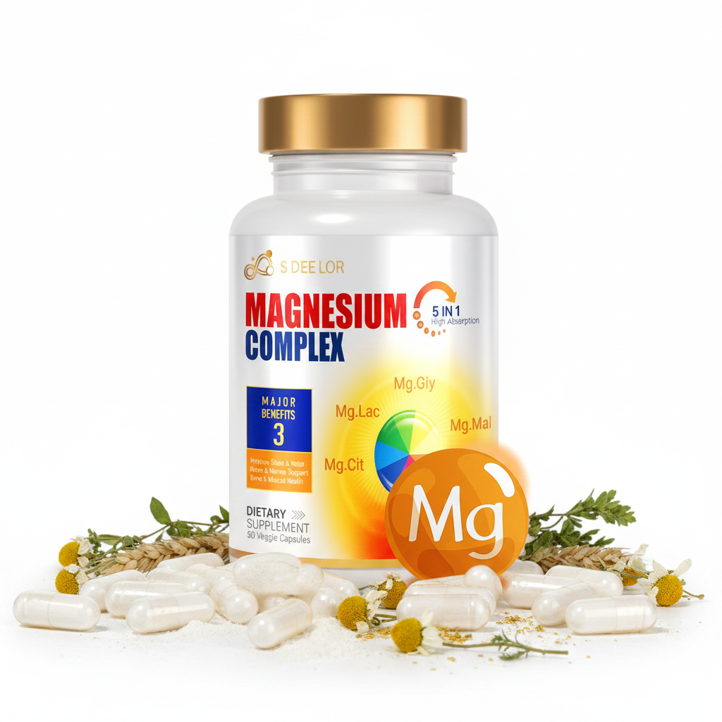 Magnesium Capsules Close Up