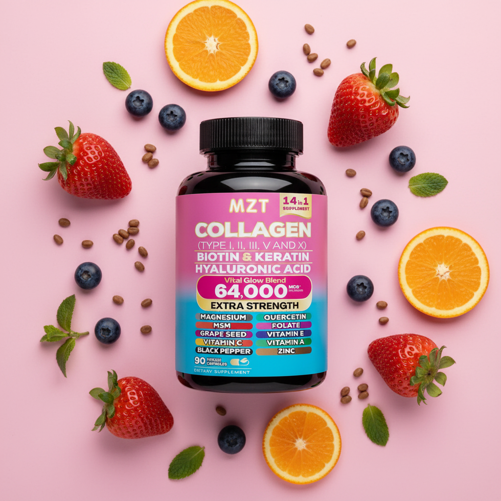 Nuvora Collagen 14in1 Flat Lay