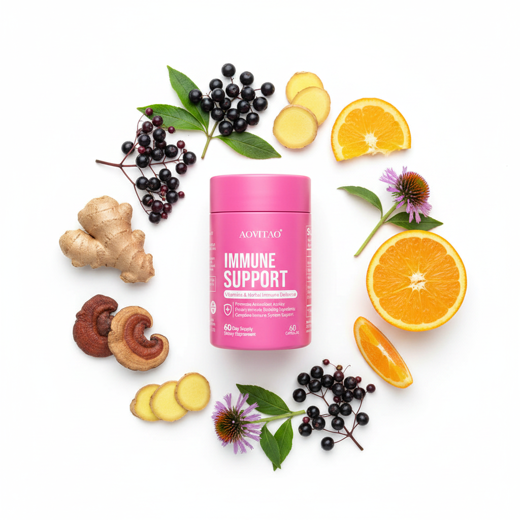 Nuvora Immune Flat Lay