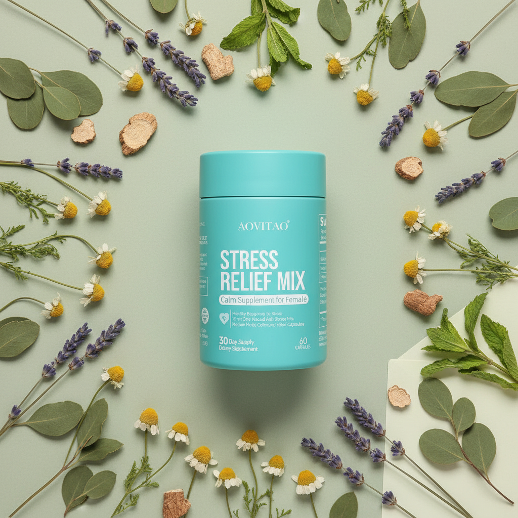 Nuvora Stress Relief Flat Lay